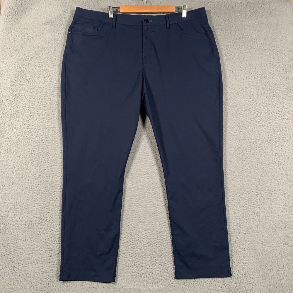 Public Rec Workday Pants Mens 44 Navy Blue Straight Leg Performance Commuter